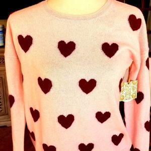 Christian Siriano pink cashmere sweater